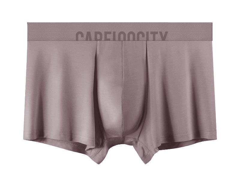 New Breathable 60s Modal Antibacterial Men's Boxer Briefs - Solid Color