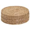 Sousplats de Rattan Tecidos à Mão - Sousplats Naturais Resistentes ao Calor para Jantar, Cozinha, Casamento e Decoração de Casa, Tecidos Eco-Friendly