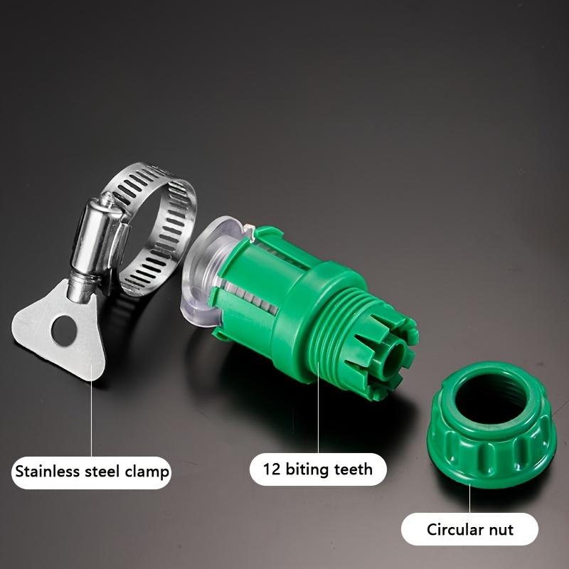 2pcs Quick-Connect Hose Connector With 1/2" Thread Durable 2 In 1 Multi-Face Connector For Kitchen Bathroom Sinks