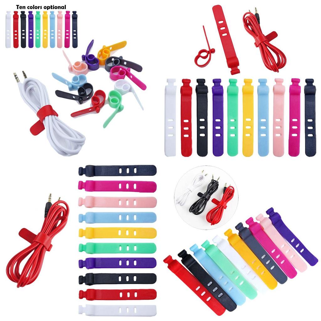 Keep Your Cables Organized With 5pcs Universal Line Storage Clips