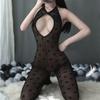FASHION Erotic Mesh Elastic Stockings for Sex Woman Underwear Fishnet Bodystocking Sexy Bodysuit Open Crotch Tights High Waist Pantyhos