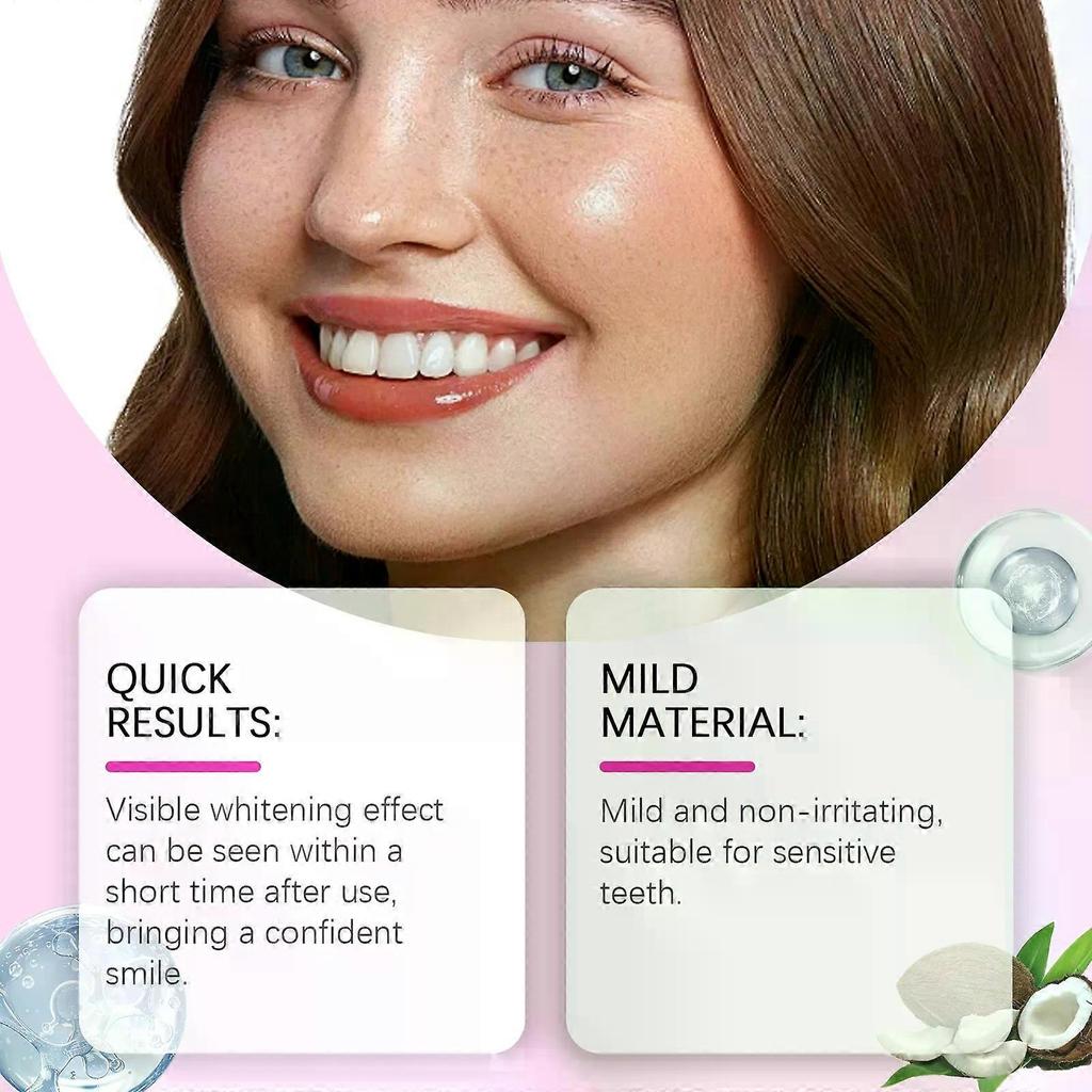 Teeth Whitening Strips - Teeth Whitener, Peroxide Free, Enamel Friendly Green