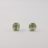 Green Amethyst Gemstone 925 Sterling Silver Jewelry Handmade Studs, Light-Weight Earring 1" For Her EE-181-12