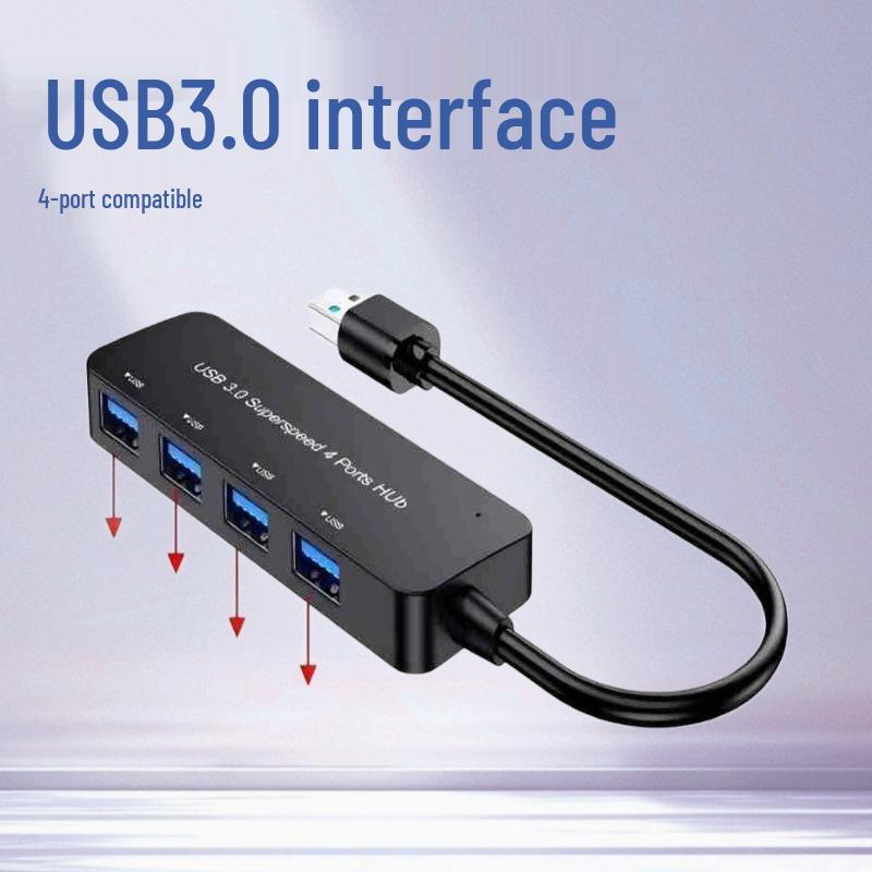 4-Port USB 3.0 Hub & Docking Station: Fast Data Reading & High-Speed Download 1-port 3.0 USB