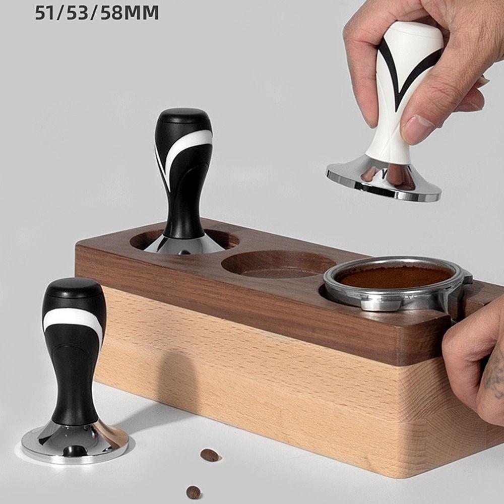 51/53/58mm Coffee Powder Press Flat Bottom Espresso Distribution Tool Coffee Brewing