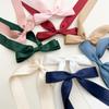 Women's Double-Layer Bow Ribbon Tassel Hair Clip - Woven Long Hair Tie Duckbill Accessory