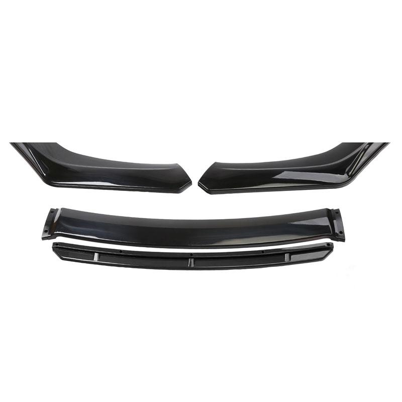 Universal Car Front Bumper Lip Body Kit Spoiler Splitter Diffuser  Red Black Blue Canard Splitter ABS Plastic Auto Modification