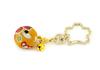 Hana Chirimen Kaleidoscope Japanese Pattern Chirimen Keychain with Bell Made in Japan Souvenir [ZOON] (Yamabuki)