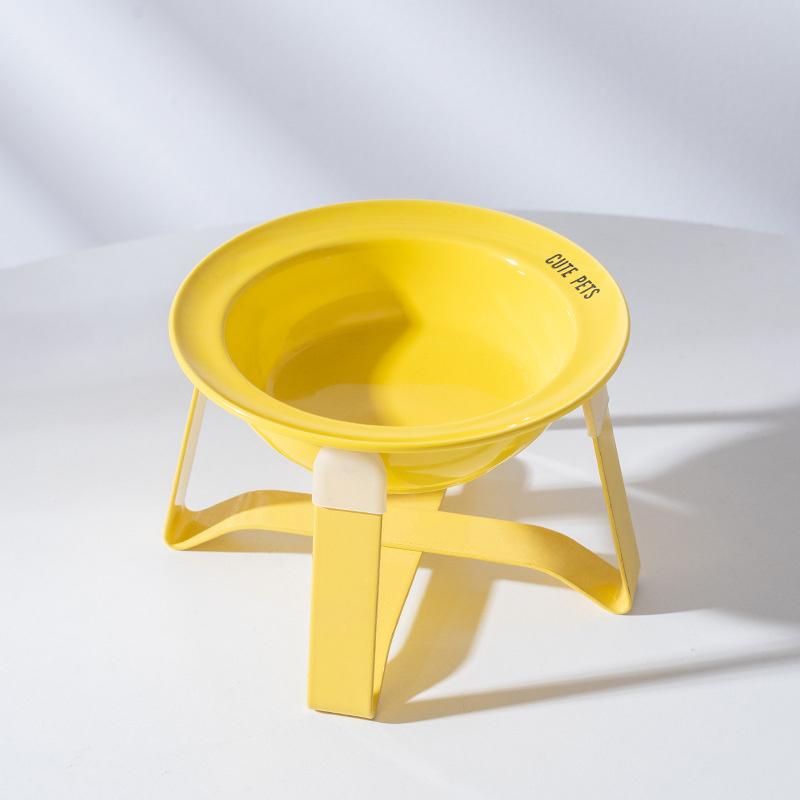 Cerc Bowl Pet Bowl With Iron Stand Protect Cervical Spine Small Size Dog Bowl Smart Bowl For S Pet Supplies