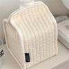 Striped Cotton Standing Tissue Dispenser Easy Cleaning Designs Space Saving Storage Solution for Countertops