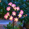 Heixie Solar LED Camellia Flower Stake Light