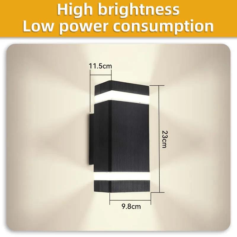 

Светодиодный настенный светильник, наружный, переменный ток 220 В, водонепроницаемый, E27, современный, настенный, внутренний, светильник для гостиной, украшения дома, освещения лестницы