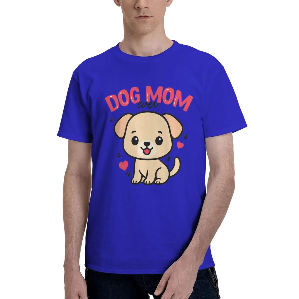 Beautiful fluffy dog for pet mom 100 Cotton TShirt Mens Fashion T Shirts Men Round Neck Short Sleeve S6XL