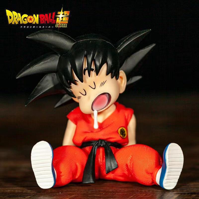 

Anime Dragon Ball Figure Sleep Son Goku Super Saiyan Gk Action Figures Collection Model Toys Gifts Z PVC Round Sensory Compression Bouncy Durable
