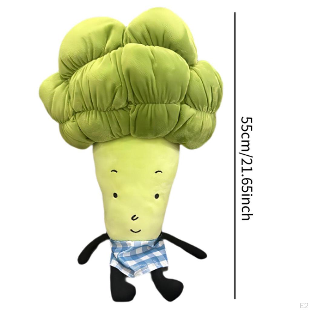 Plüschpuppe, Sofadekoration, Brokkoli-Ornament, Stoffpuppe, Realistisches Gemüsespielzeug, Niedlich