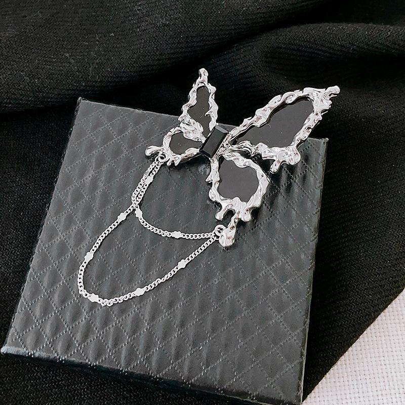 New Brooch Black Butterfly Sweater Accessories Corsage Women's Design Niche Exquisite High-end Cold Style Brooch