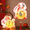 PVC Children DIY Lantern Material Kit 3D Ancient Style Handheld Lantern  Craft Toys