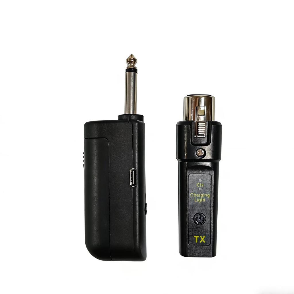 2.4G Wireless Grenade System: Wired to Wireless Capacitive Microphone with One-to-Two Transmitter-Receiver.