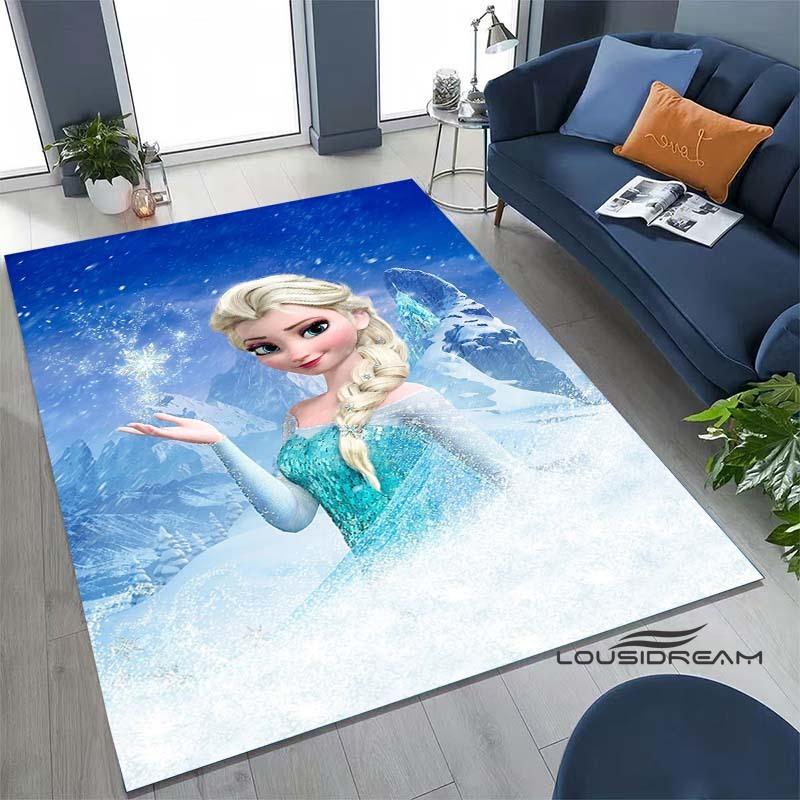 

Frozen Sisters Cartoon Rug, Suitable for Family Living Rooms, Children s Rooms, Bedrooms, Sofas, Doormats, and Floor Mats. 60x90cm