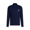 Lightweight Half-Zip Top Solid Color Golf Sports Jacket Long Sleeve T-Shirt Men Tops Navy KC5553
