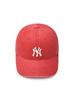 Emelbi Basic Washed Unstructured Ball Cap Ny (D.Red)