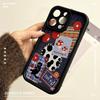 Denim Cat Splicing Suitable for Iphone16Promax Mobile Phone Case Apple 15 Couple with Lanyard Full Cover Shell