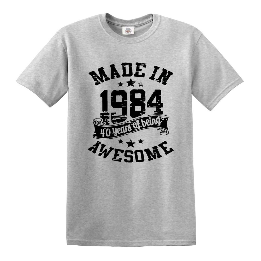 40th Birthday Awesome Made In 1984 TShirt Unisexs Unisexs Present Gift Top Tee