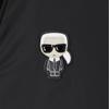 Karl Lagerfeld Commuter Street Travel Logo Single-Breasted V-Neck Loose Long Sleeve Jacket Men Jackets Black 1K1D50101861