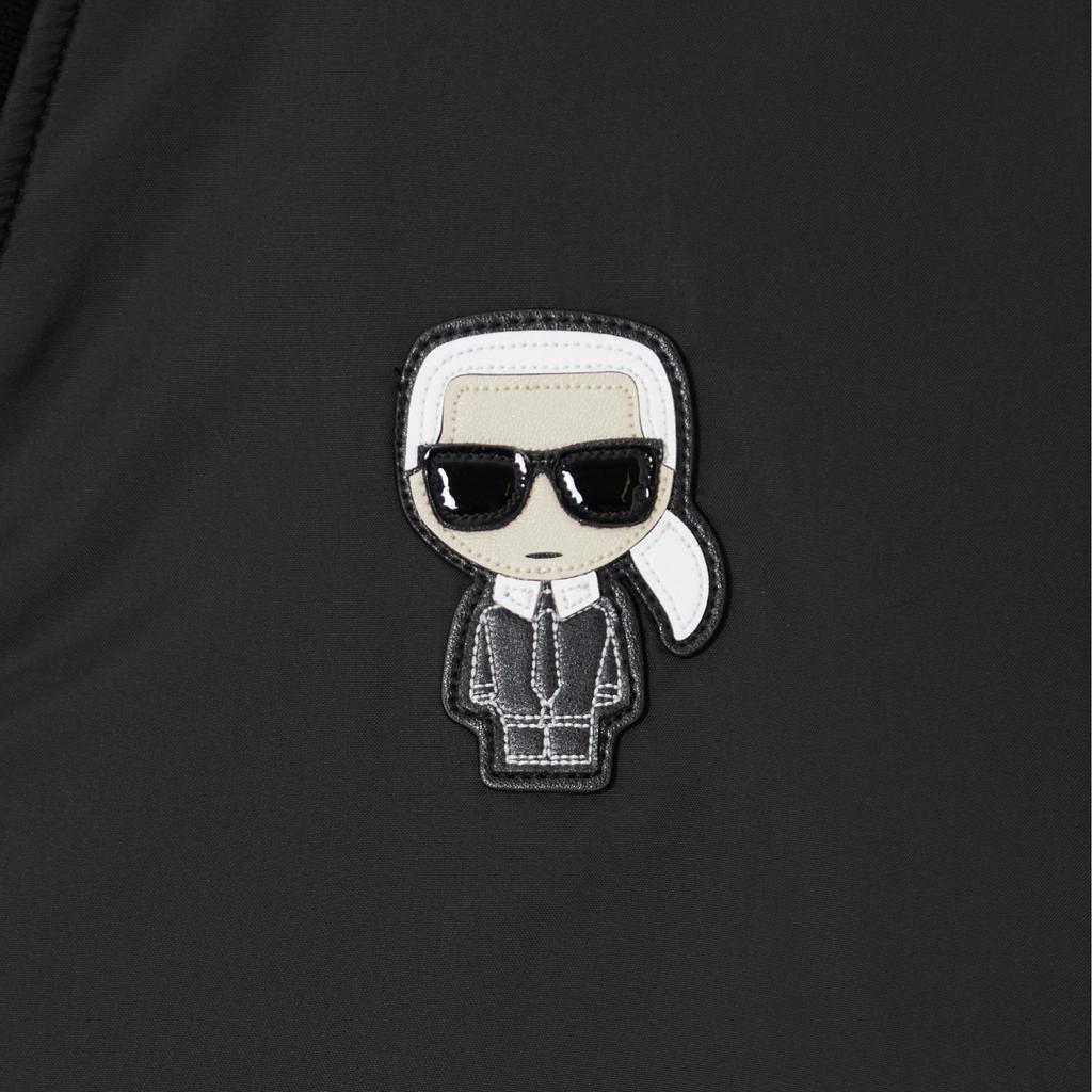 Karl Lagerfeld Commuter Street Travel Logo Single-Breasted V-Neck Loose Long Sleeve Jacket Men Jackets Black 1K1D50101861