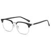 Half-Frame Glasses Men'S Trendy Myopia Sven Scum Technical Man Ruffian Handsome Glasses Frame Eyes Anti-Blue Light Glasses