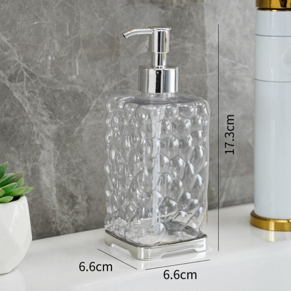 430ml Láhev na pleťové mléko Průhledná Tekuté mýdlo na ruce Luxusní Dávkovač mýdla Koupelna