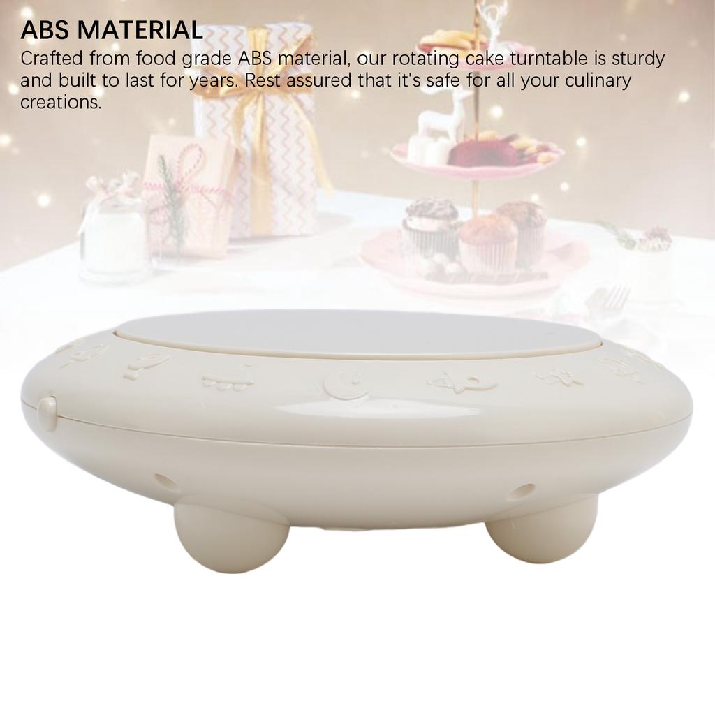 Rotating Cake Turntable with Music Stable Easy Control Multipurpose Cake Display Stand for Birthday Party