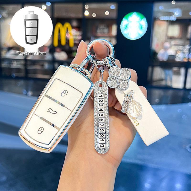 High-Grade Protective Case for Volkswagen Old Magotan B7, 2013-2016 CC Models Key Fob
