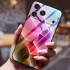 Gradient Phone Case for iphone 17  pro max iphone17 Air Tempered Glass Hard Back Cover for Apple iphone17pro Candy Color Pattern