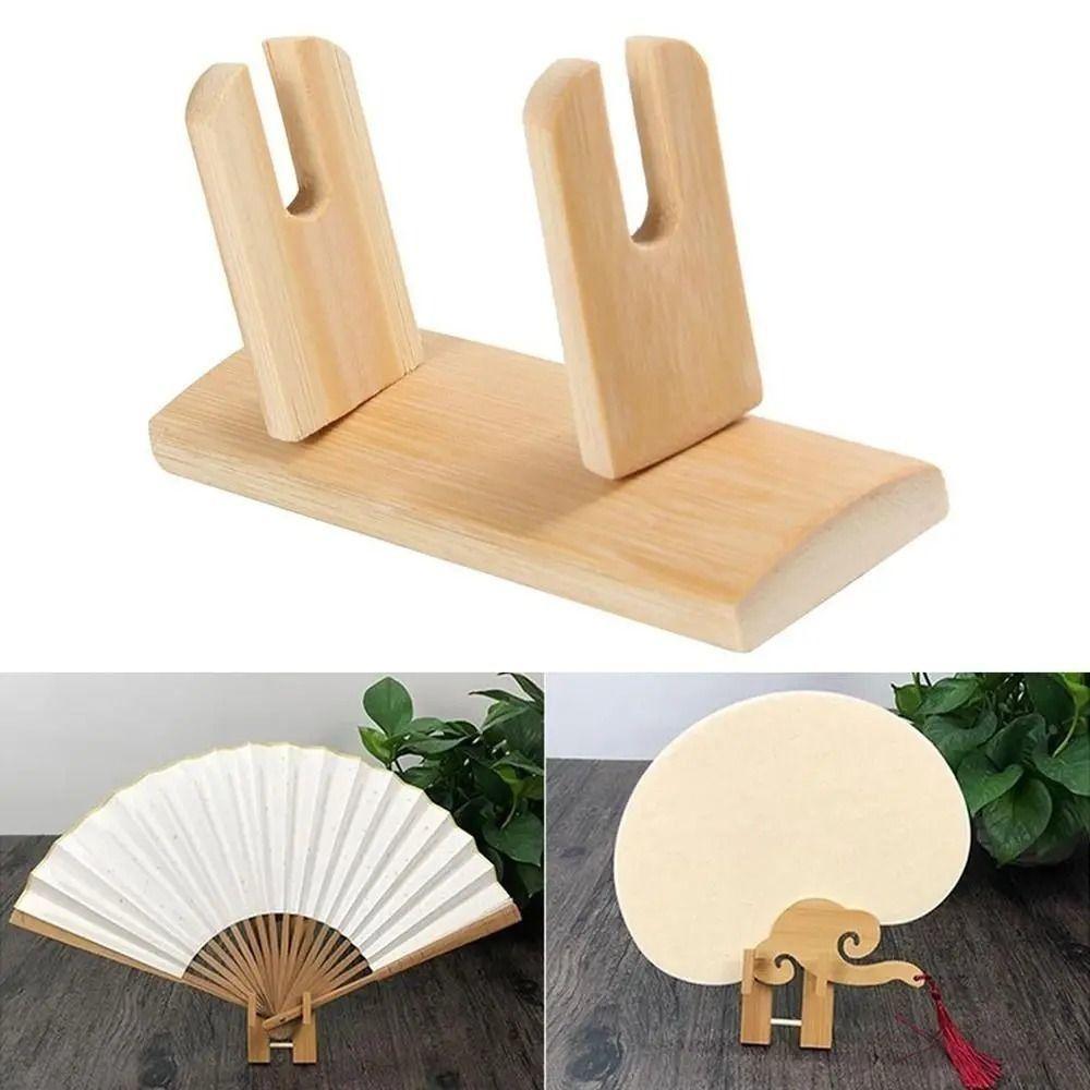 

Stylish Bamboo Display Holder Durable Bamboo Frame Chinese Traditional Fans Accessories Wedding Bamboo