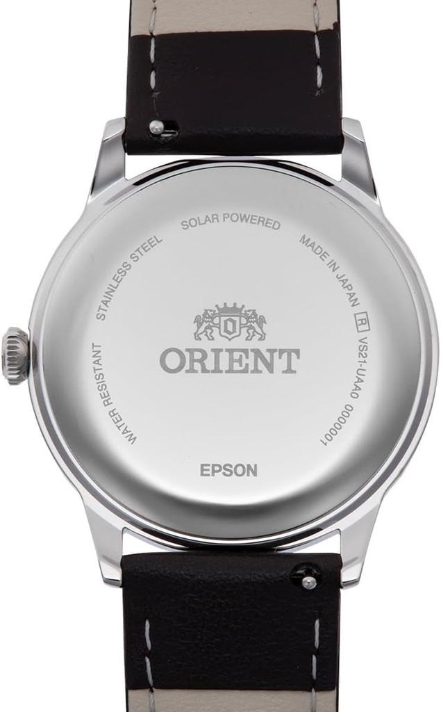 ORIENT Bambino Solar Powered Black Sunray Dial JDM Model RN-WK0004L