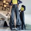 Pantaloni Leopardo A Vita Alta Con Gamba Larga – Casual Eleganti Y2K
