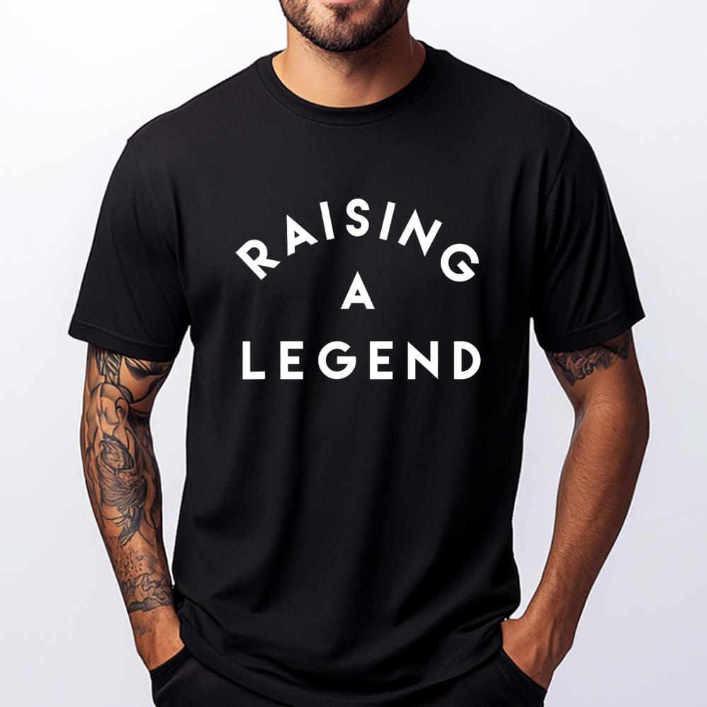 Raising A Legend Design Graphic T Shirts Men Brand Clothing Luxury Designer Mans Short Sleeve New Years Eve - Men s Summer Co... S разноцветный