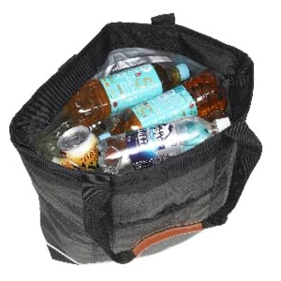 Capacity 24L Insulated Cooler Keeps Food Cool or Shopping Eco Outdoor HerringLodgeLarge Bag, Self-Standing, Foldable, Lightweight, Zippered, Warm,