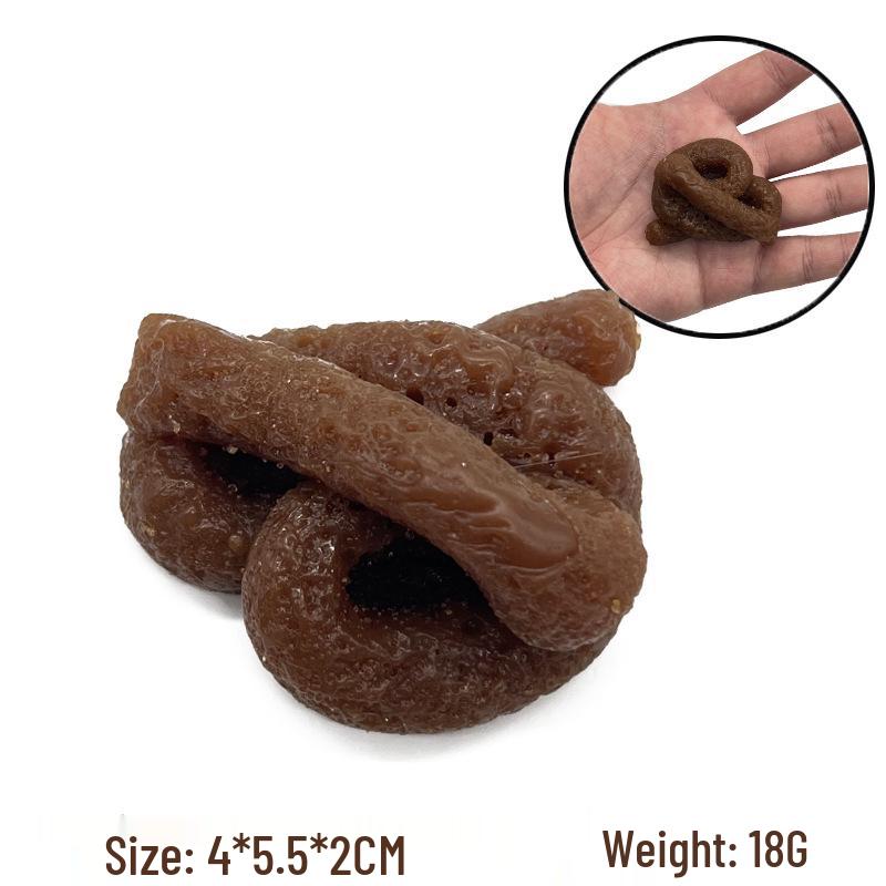 Realistic Soft Rubber Poo Toy - Stress Relief & Prank Gift for April Fools' Day