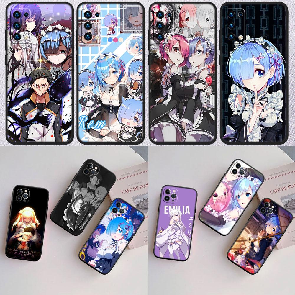 Re Zero Emilia Ram Rem New High-End Shell Phone Case for Redmi Note 13 14 Pro+ Plus A3 A3X 13X 13C 13R 14S 14C 14R