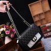 Leather Women's Bag, Fashionable Diamond-shaped Rivet Chain Bag, Versatile Single-shoulder Crossbody Small Bag