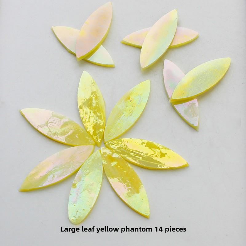 Piezas de Mosaico de Vidrio Mica de Hoja de Color Mezclado para Decoración de Candelabros DIY