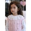 Girls' Korean Style Ruffle Collar Long Sleeve Top