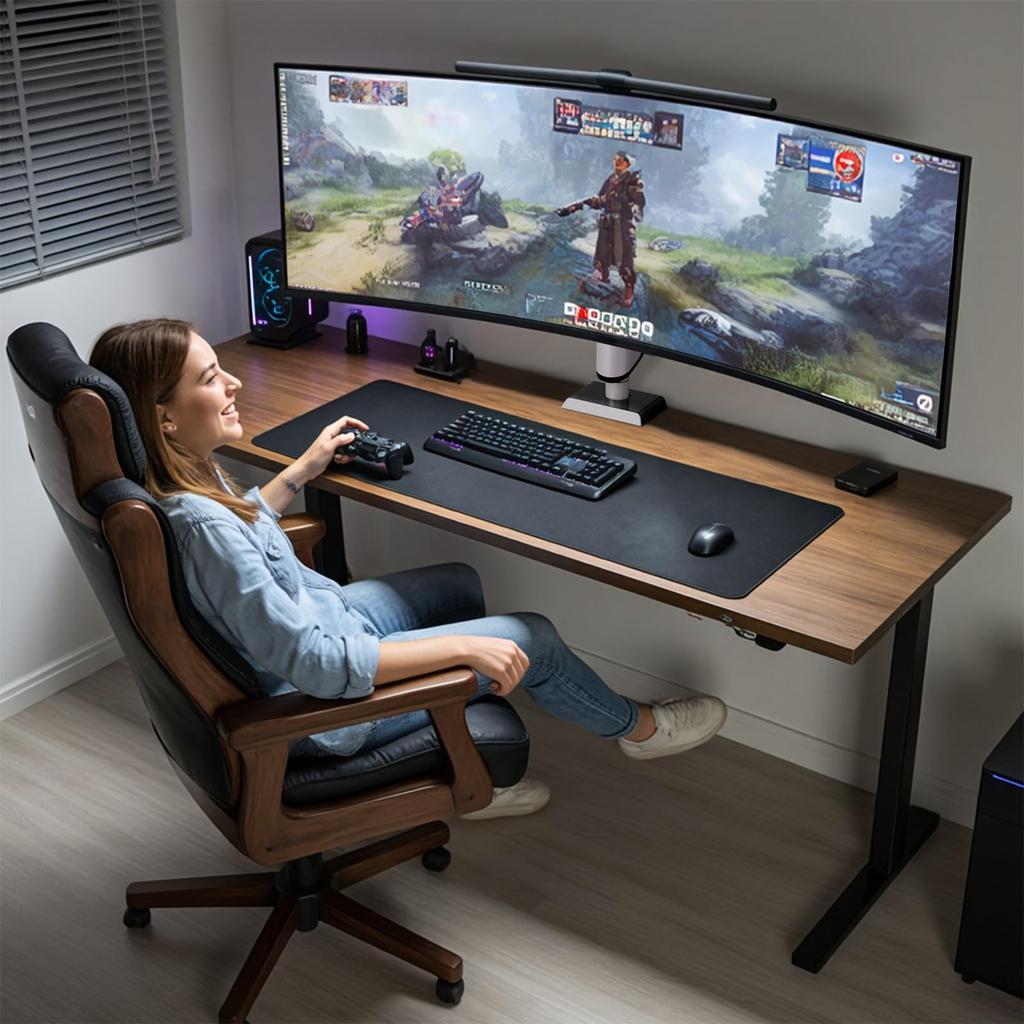 WORLDLIFT Monitor Fits Inch 18kg Weight Stepless Height Single VESA Compatible Arm/Stand, 17-49 Monitors, Capacity, Adjustment, Clamp-Type,