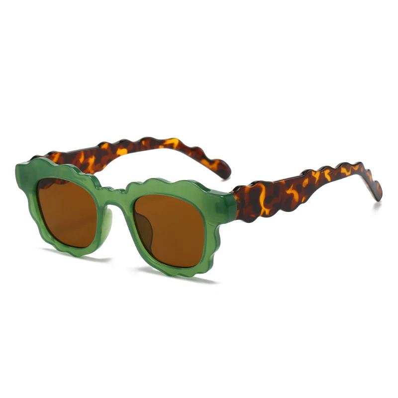 SHAUNA Fashion Irregular Square Jelly Color Sunglasses Women Clear Gradient Shades UV400 Men Trending Unique Sun Glasses