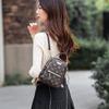 Retro-Print Doppel-Schulter Damen-Tasche Tasche leichter Luxus große Kapazität Textur kleiner Rucksack