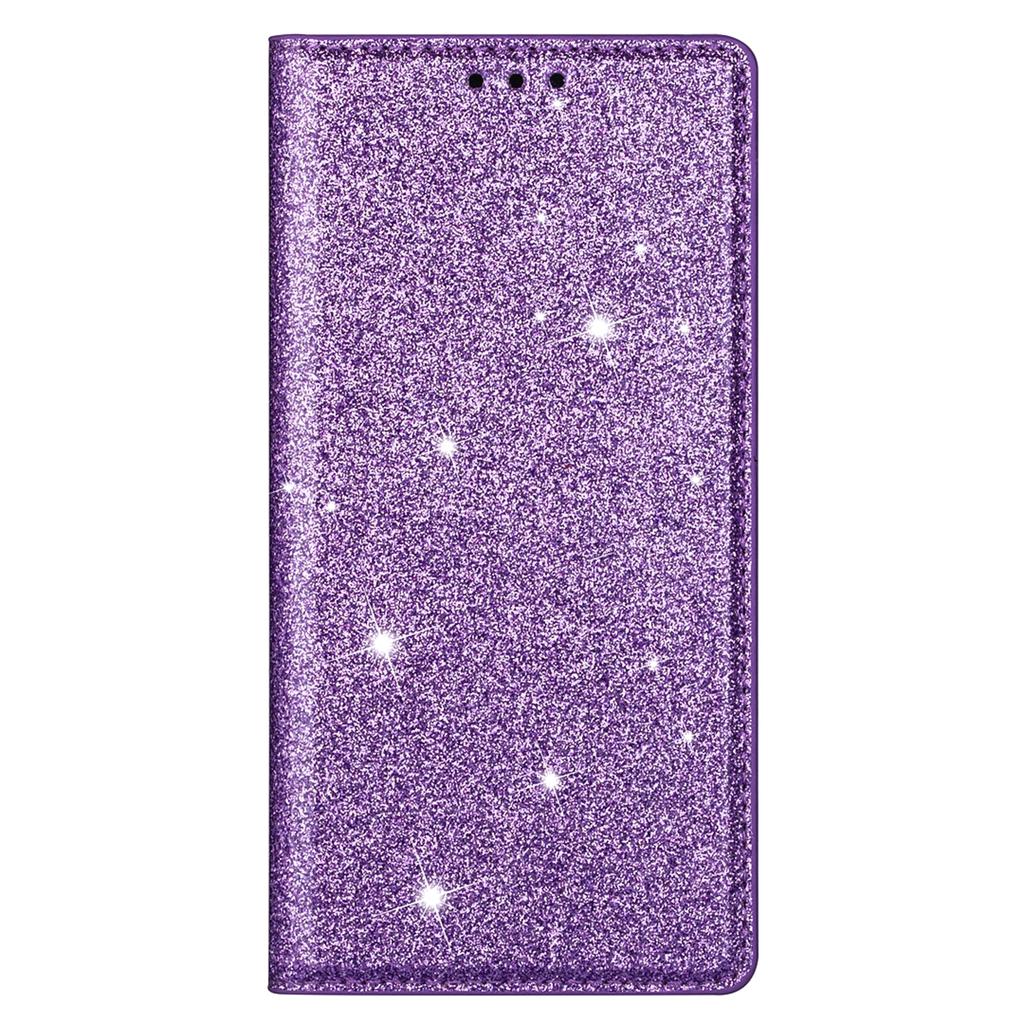 For iPhone 17 Air Case Glittery PU Leather+TPU Card Slot Phone Cover