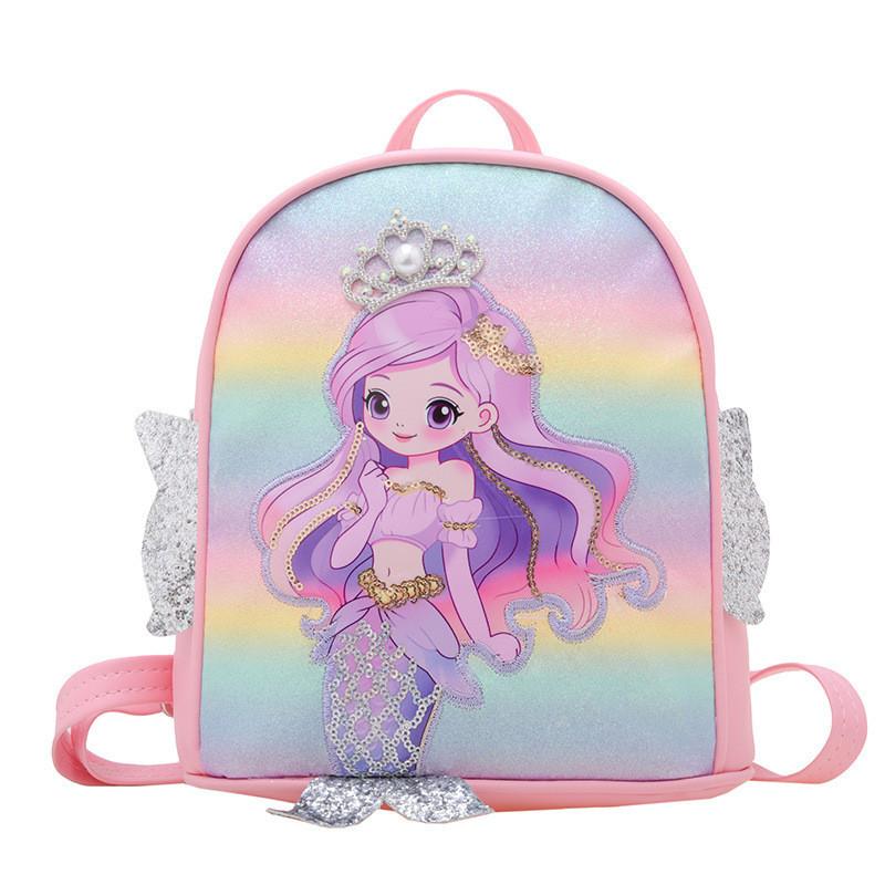Adorable Mini Mermaid Backpack For Kids With Sparkling Sequins And Comfortable Design