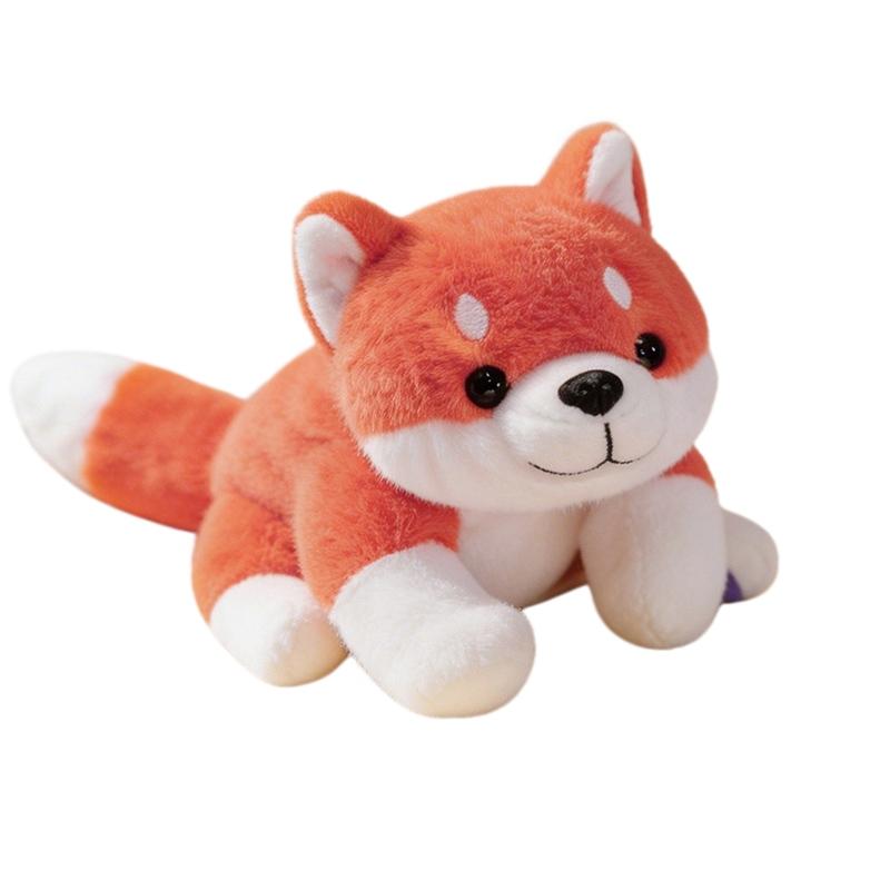 18cm Cartoon Lying Stuffed Animal Cute Bear Pig Fox Dog Plushies Kawaii Office Companion Plush Wrist Pad Desk Decro about 18cm
